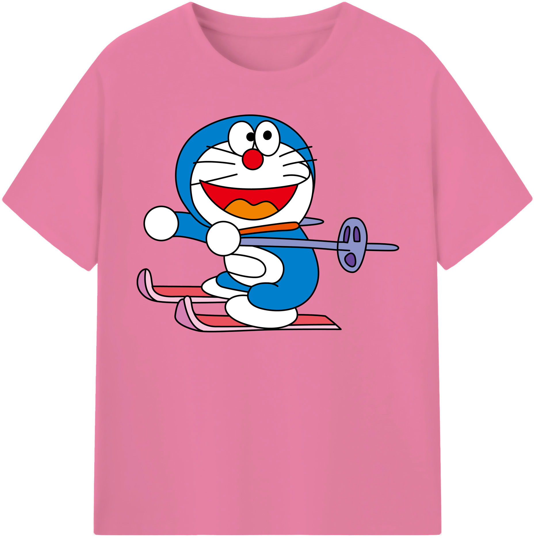 （画像用） ドラえもん Doraemon 綿100％半袖Tシャツ（フロントプリント）